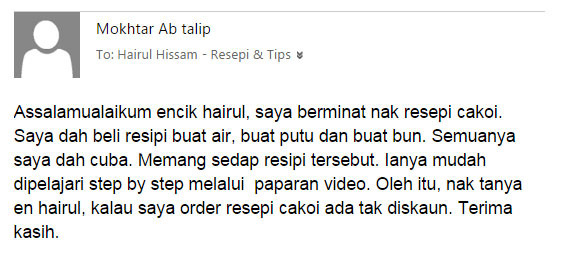 testimonial bisnes selepas bersara